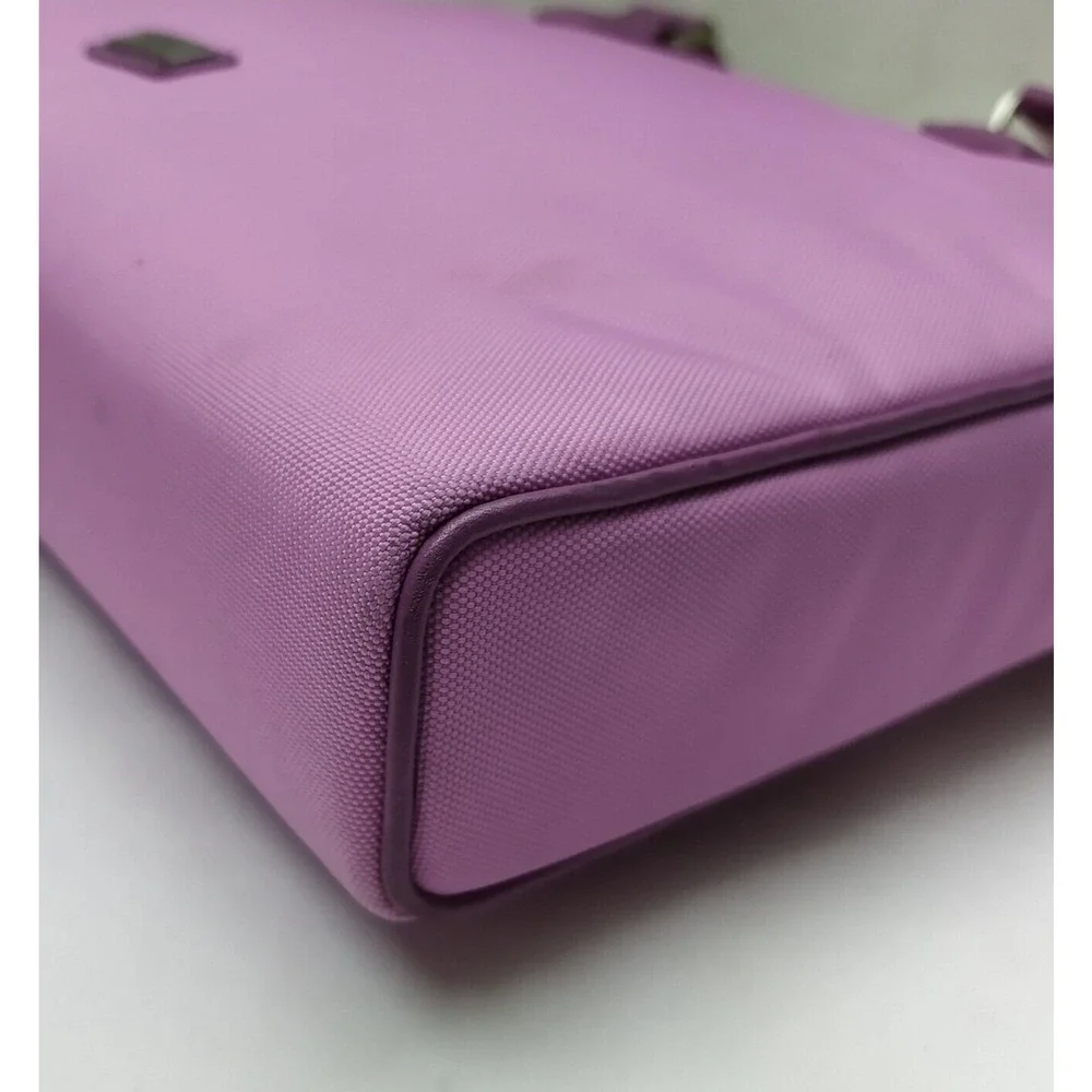 Tumi Purple Nylon Zipper Closure Messenger Laptop Crossbody Bag